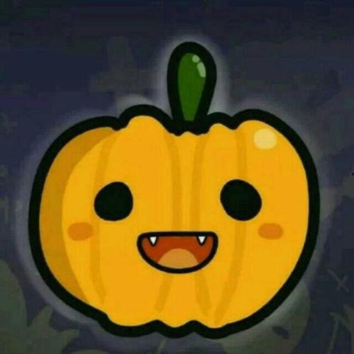 网红吃瓜头像插画图